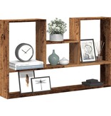 VidaXL Wandschap 99x15x60 cm bewerkt hout oud houtkleurig