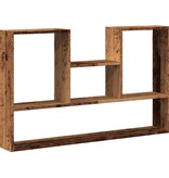 VidaXL Wandschap 99x15x60 cm bewerkt hout oud houtkleurig
