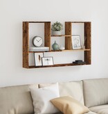 VidaXL Wandschap 99x15x60 cm bewerkt hout oud houtkleurig