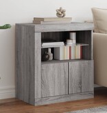 VidaXL Dressoir met LED-verlichting 60,5x37x67 cm grijs sonoma eiken