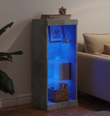 VidaXL Dressoir met LED-verlichting 41x37x100 cm betongrijs