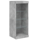 VidaXL Dressoir met LED-verlichting 41x37x100 cm betongrijs