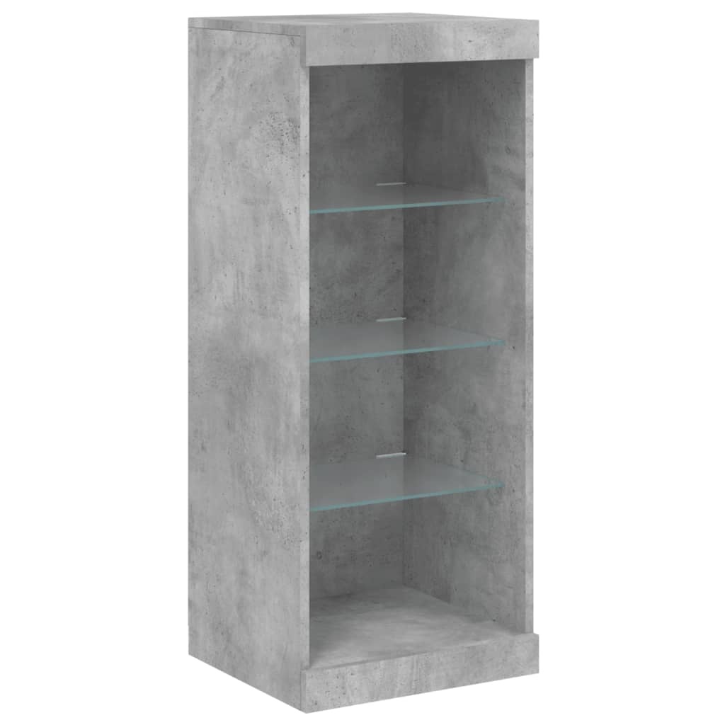 VidaXL Dressoir met LED-verlichting 41x37x100 cm betongrijs
