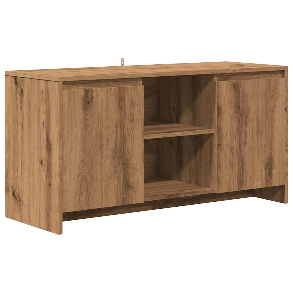 VidaXL Tv-meubel 102x37,5x52,5 cm bewerkt hout artisanaal eikenkleur