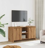 VidaXL Tv-meubel 102x37,5x52,5 cm bewerkt hout artisanaal eikenkleur