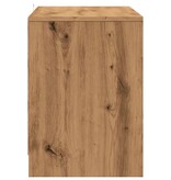 VidaXL Tv-meubel 102x37,5x52,5 cm bewerkt hout artisanaal eikenkleur