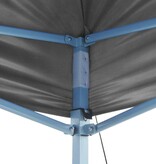 VidaXL Partytent met 2 zijwanden inklapbaar 2x2 m staal antraciet