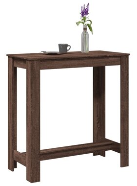 VidaXL Bartafel 102x50x103,5 cm bewerkt hout bruin eikenkleurig