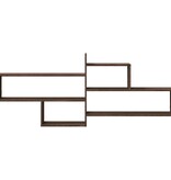 VidaXL Wandschap 167,5x18x68 cm bewerkt hout bruin eikenkleurig
