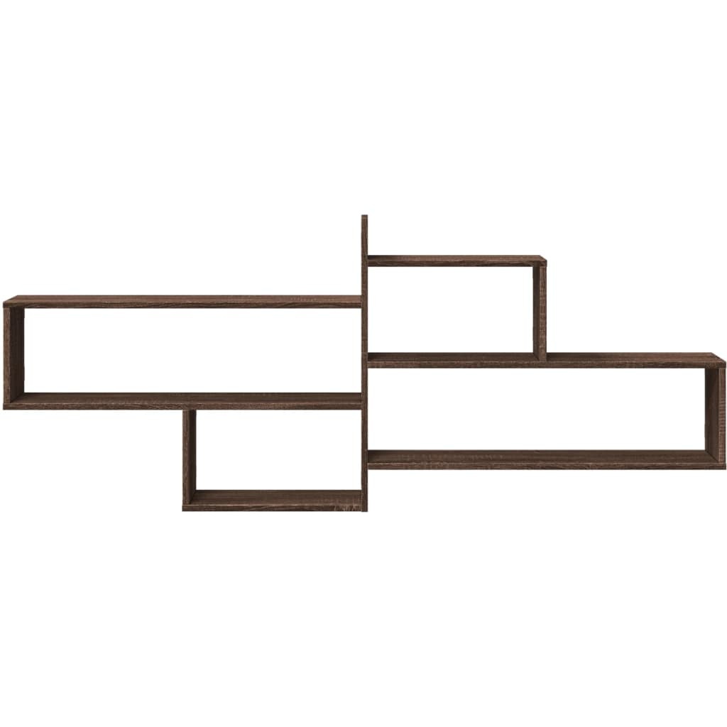 VidaXL Wandschap 167,5x18x68 cm bewerkt hout bruin eikenkleurig