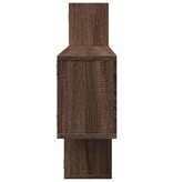 VidaXL Wandschap 167,5x18x68 cm bewerkt hout bruin eikenkleurig