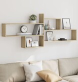 VidaXL Wandschap 167,5x18x68 cm bewerkt hout sonoma eikenkleurig