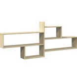VidaXL Wandschap 167,5x18x68 cm bewerkt hout sonoma eikenkleurig