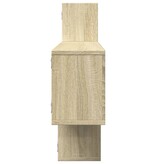 VidaXL Wandschap 167,5x18x68 cm bewerkt hout sonoma eikenkleurig