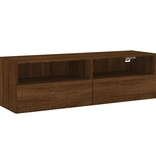 VidaXL Tv-wandmeubel 100x30x30 cm bewerkt hout bruin eikenkleur