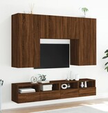 VidaXL Tv-wandmeubel 100x30x30 cm bewerkt hout bruin eikenkleur
