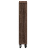 VidaXL Opbergtrolley smal 48x13x68 cm bewerkt hout bruin eikenkleurig