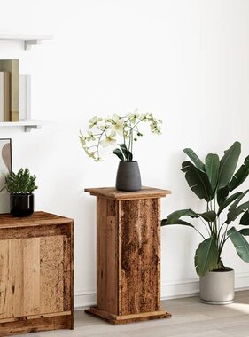 VidaXL Sokkel met opbergruimte 31x30x60 cm bewerkt hout oud houtkleur