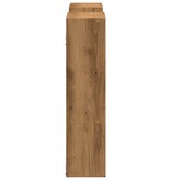 VidaXL Wandschap 99x15x60 cm bewerkt hout artisanaal eikenkleurig
