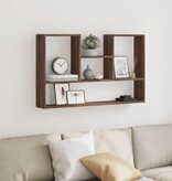 VidaXL Wandschap 99x15x60 cm bewerkt hout bruin eikenkleurig
