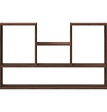 VidaXL Wandschap 99x15x60 cm bewerkt hout bruin eikenkleurig