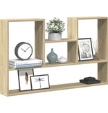 VidaXL Wandschap 99x15x60 cm bewerkt hout sonoma eikenkleurig
