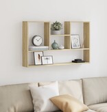 VidaXL Wandschap 99x15x60 cm bewerkt hout sonoma eikenkleurig