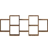VidaXL Wandschap 159x18x65 cm bewerkt hout oud houtkleurig