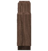 VidaXL Wandschap 159x18x65 cm bewerkt hout bruin eikenkleurig