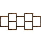 VidaXL Wandschap 159x18x65 cm bewerkt hout gerookt eikenkleurig