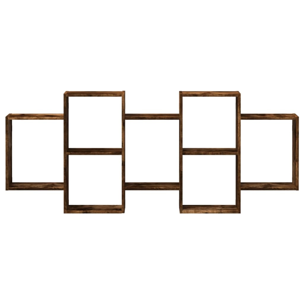 VidaXL Wandschap 159x18x65 cm bewerkt hout gerookt eikenkleurig