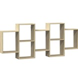 VidaXL Wandschap 159x18x65 cm bewerkt hout sonoma eikenkleurig