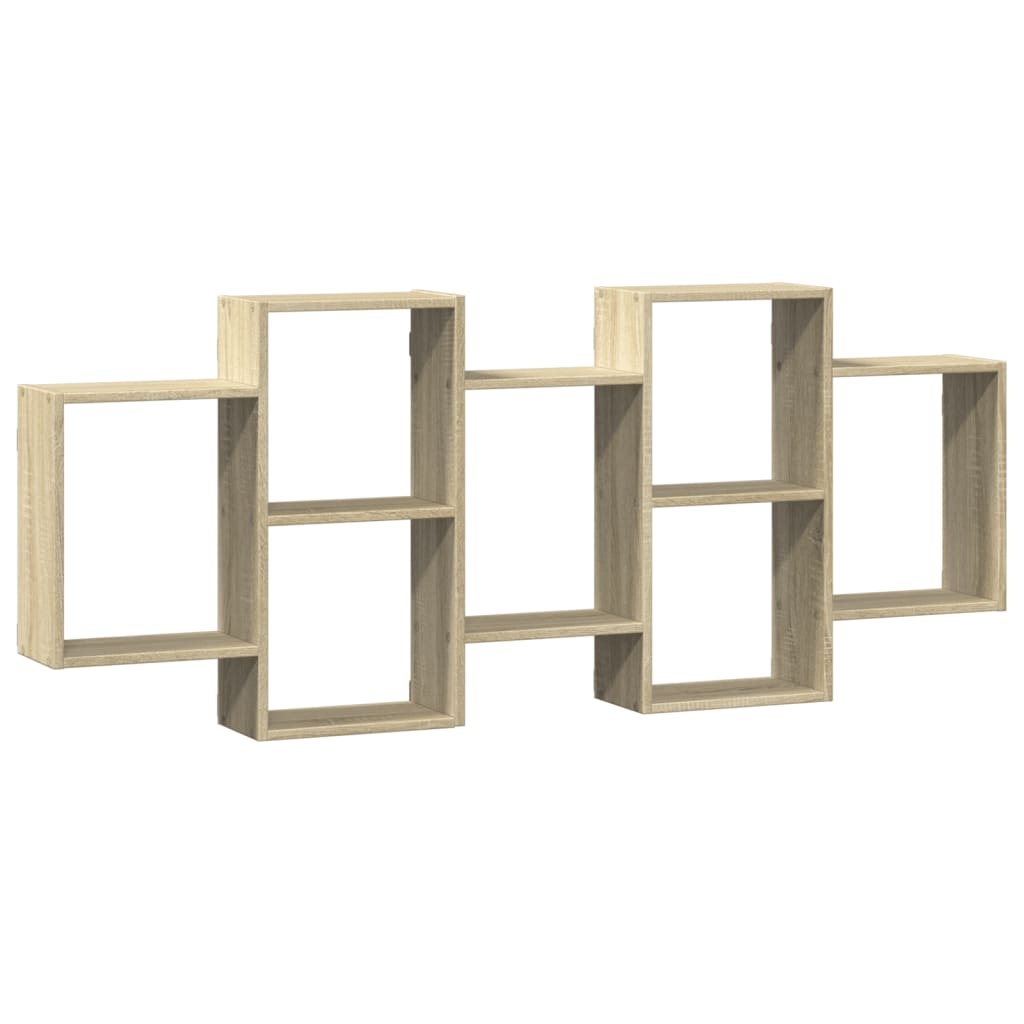 VidaXL Wandschap 159x18x65 cm bewerkt hout sonoma eikenkleurig