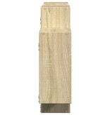 VidaXL Wandschap 159x18x65 cm bewerkt hout sonoma eikenkleurig