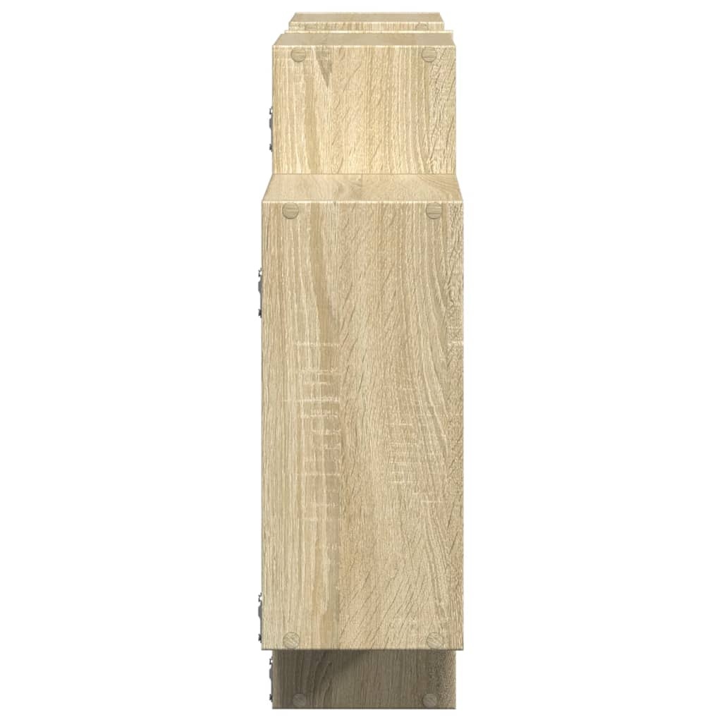 VidaXL Wandschap 159x18x65 cm bewerkt hout sonoma eikenkleurig