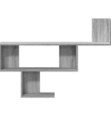 VidaXL Wandschap 100x15x70 cm bewerkt hout grijs sonoma eikenkleurig