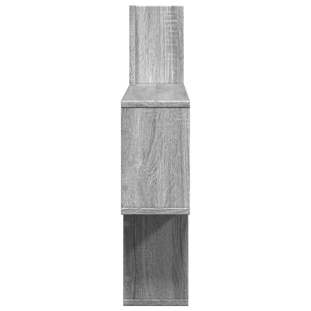 VidaXL Wandschap 100x15x70 cm bewerkt hout grijs sonoma eikenkleurig