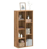 VidaXL Boekenkast 50x25x105 cm bewerkt hout artisanaal eikenkleurig