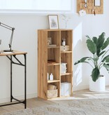 VidaXL Boekenkast 50x25x105 cm bewerkt hout artisanaal eikenkleurig