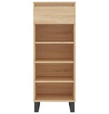 VidaXL Schoenenkast 40x36x105 cm bewerkt hout sonoma eikenkleurig