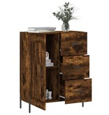 VidaXL Dressoir 69,5x34x90 cm bewerkt hout gerookt eikenkleurig