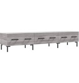 VidaXL Tv-meubel 150x36x30 cm bewerkt hout grijs sonoma eikenkleurig