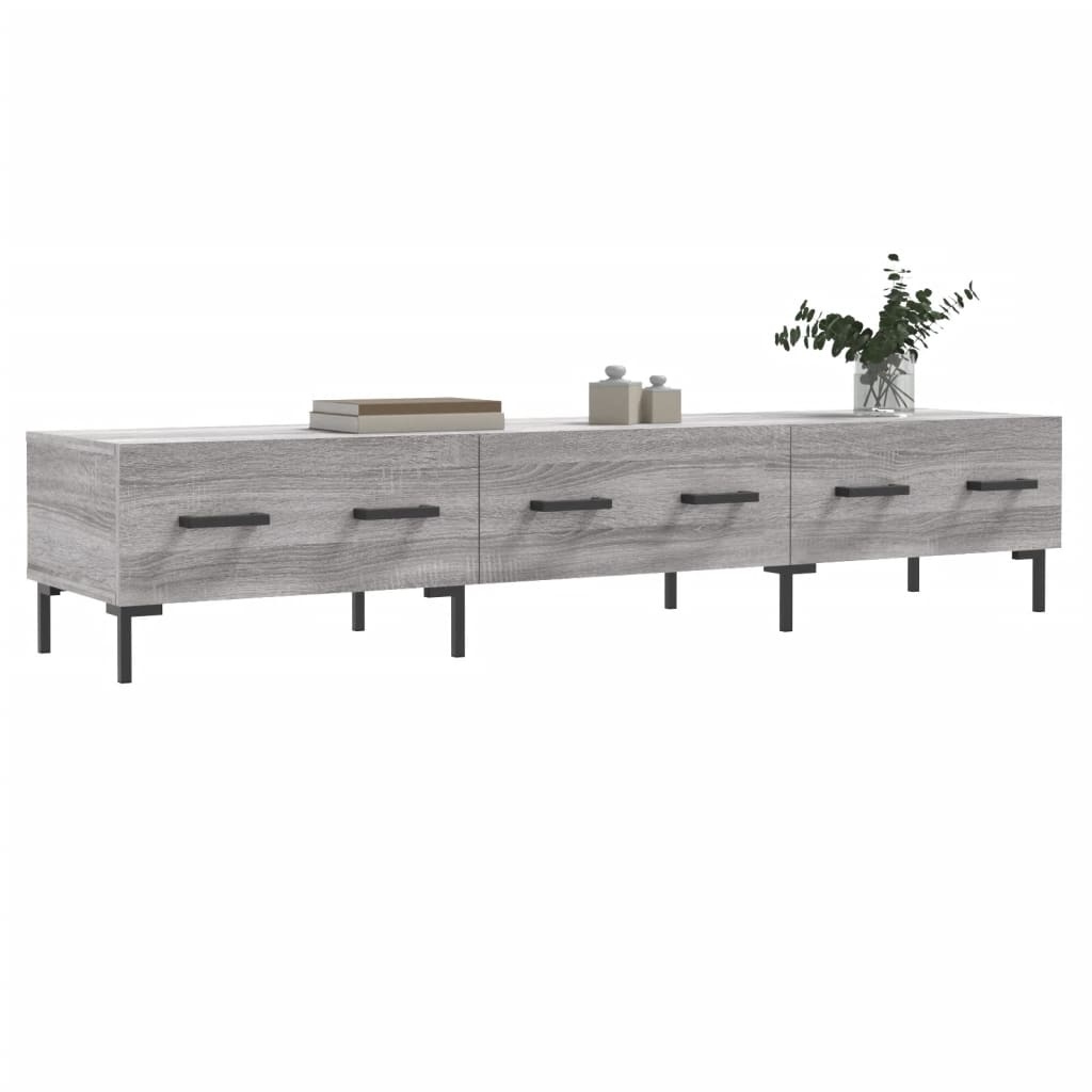 VidaXL Tv-meubel 150x36x30 cm bewerkt hout grijs sonoma eikenkleurig