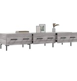 VidaXL Tv-meubel 150x36x30 cm bewerkt hout grijs sonoma eikenkleurig