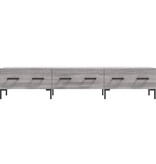 VidaXL Tv-meubel 150x36x30 cm bewerkt hout grijs sonoma eikenkleurig