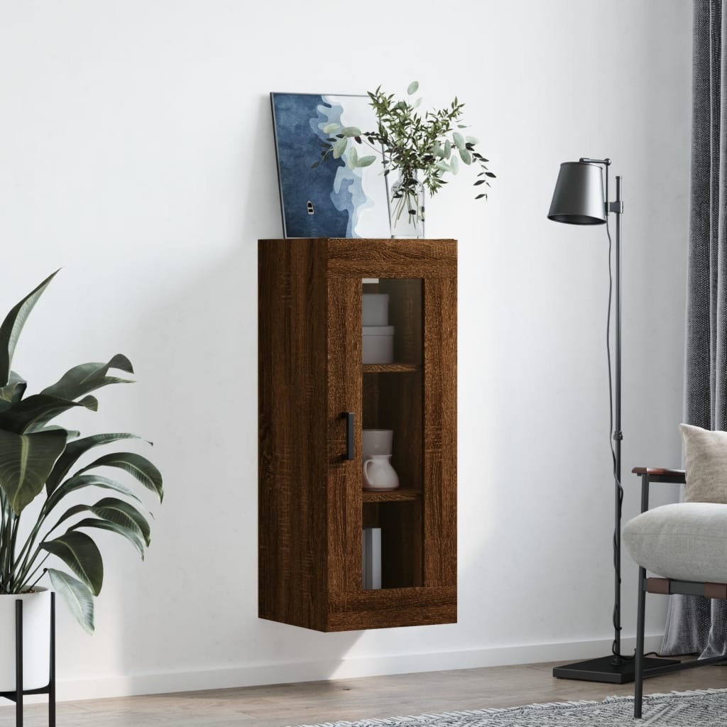 VidaXL Hangkast 34,5x34x90 cm bruin eikenkleur