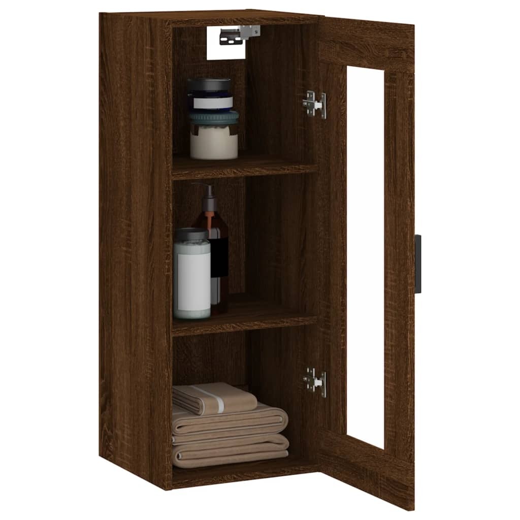 VidaXL Hangkast 34,5x34x90 cm bruin eikenkleur