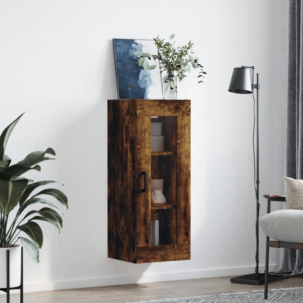 VidaXL Hangkast 34,5x34x90 cm gerookt eikenkleurig