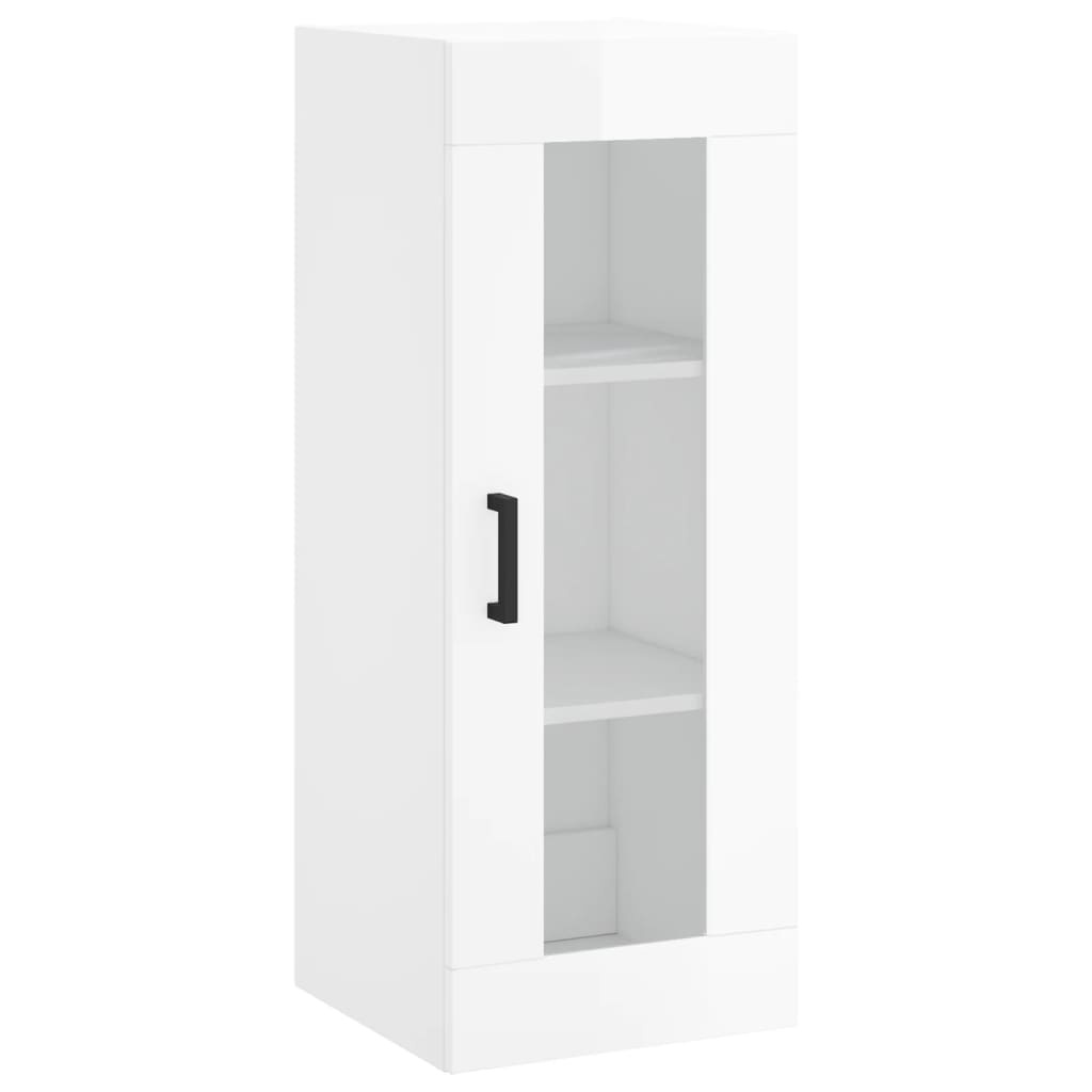VidaXL Hangkast 34,5x34x90 cm hoogglans wit