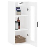 VidaXL Hangkast 34,5x34x90 cm hoogglans wit